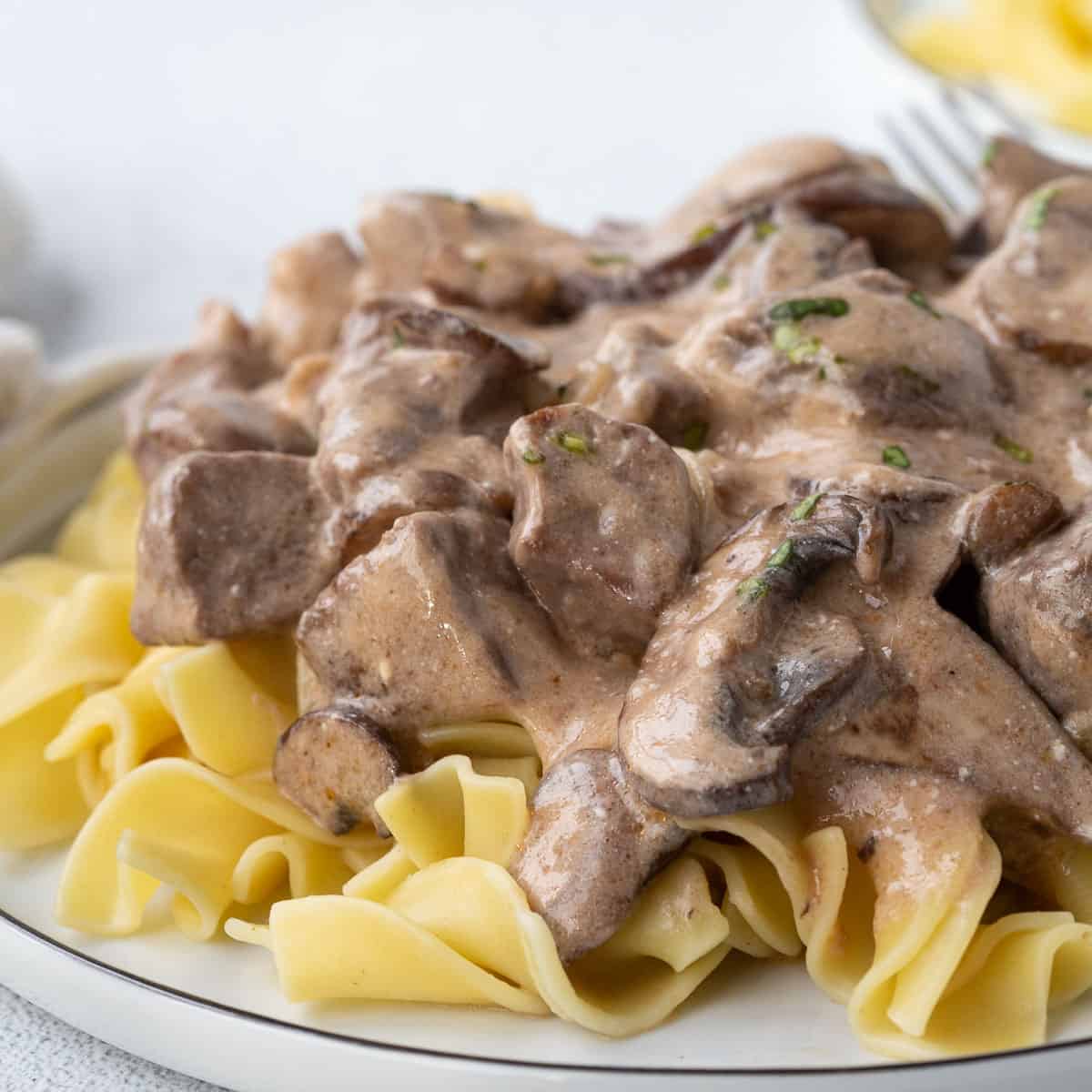 Cream of Mushroom Soup Stroganoff Recipe