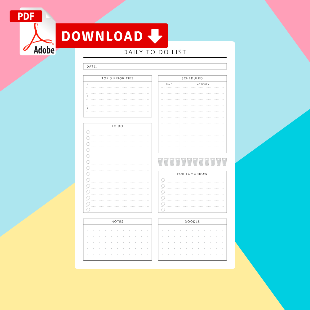 Daily Task List Template Doc