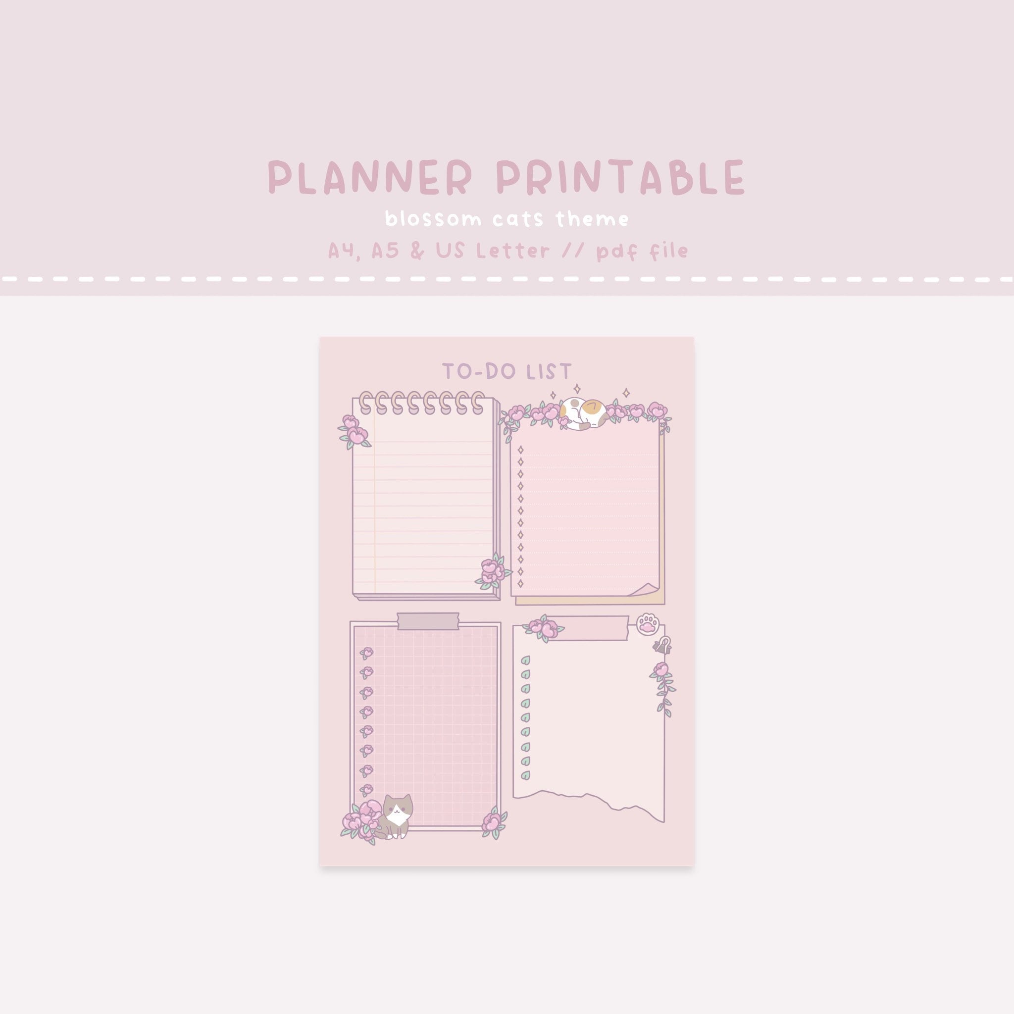 Kawaii To Do List Template